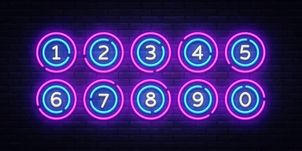 Lottery Balls neon signs vector. Lotto Design template neon sign, Casino, celebration light banner, neon signboard, nightly bright advertising, light inscription. Vector illustration — Stock Vector|393x196.36363636363637
